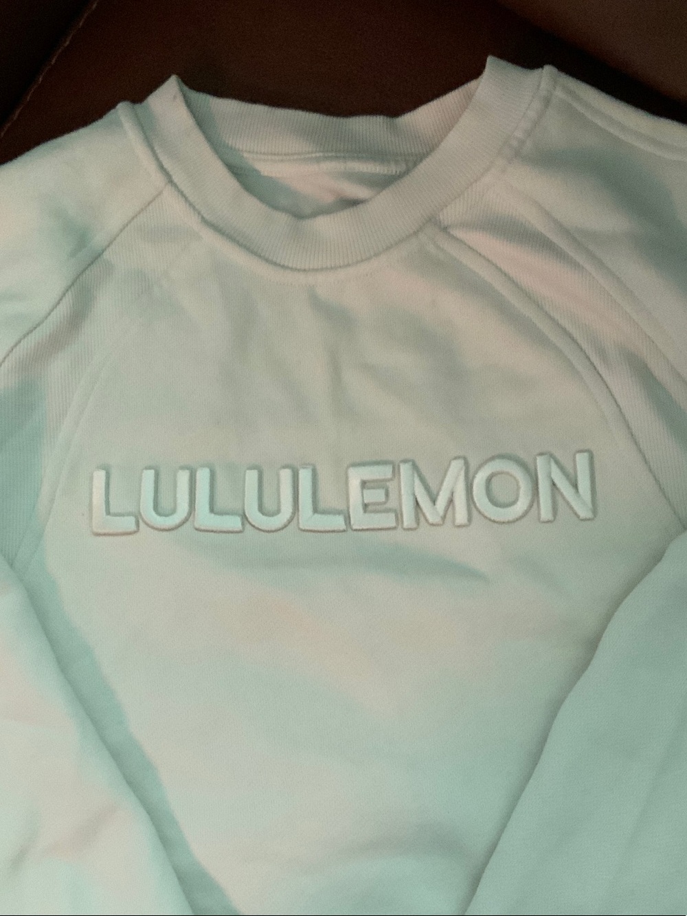 lululemon beige cropped crewneck sweatshirt VGUC